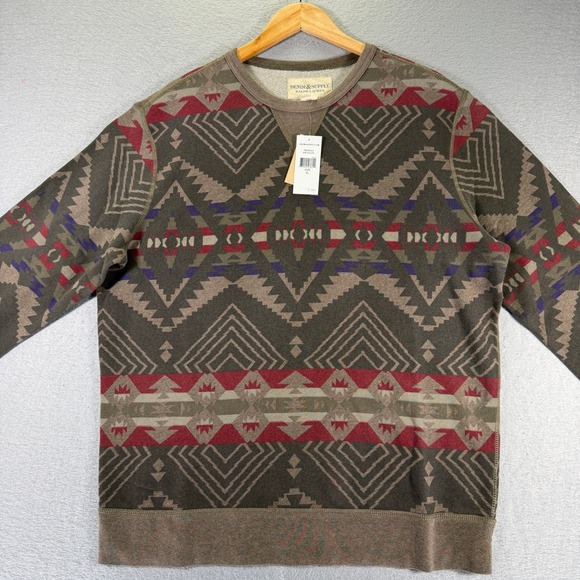 Denim & Supply Ralph Lauren Aztec Southwestern Print Crewneck Sweater XL - Picture 3 of 13
